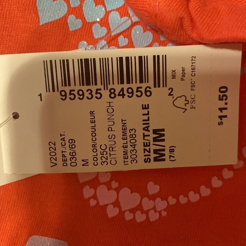 The Children’s Place - NEW - GIRLS GENIUS VIBES CORAL TEE
